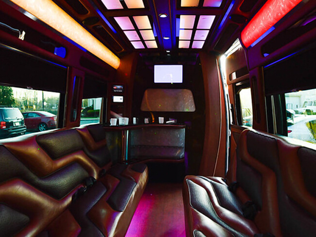 Our sprinter limo vans make perfect wedding transportation!